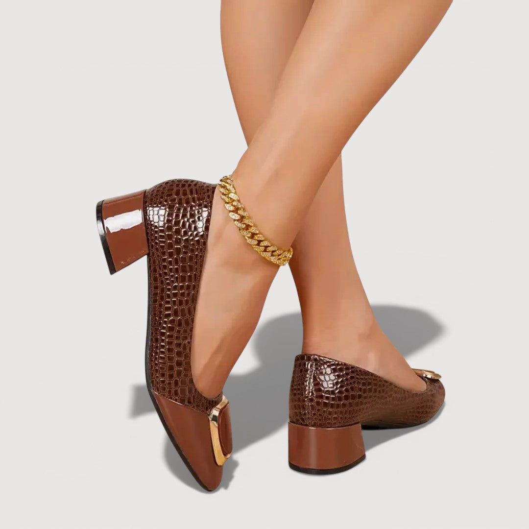 Vika™ | Tacones de Piel Ortopédicos Cómodos y con Estilo
