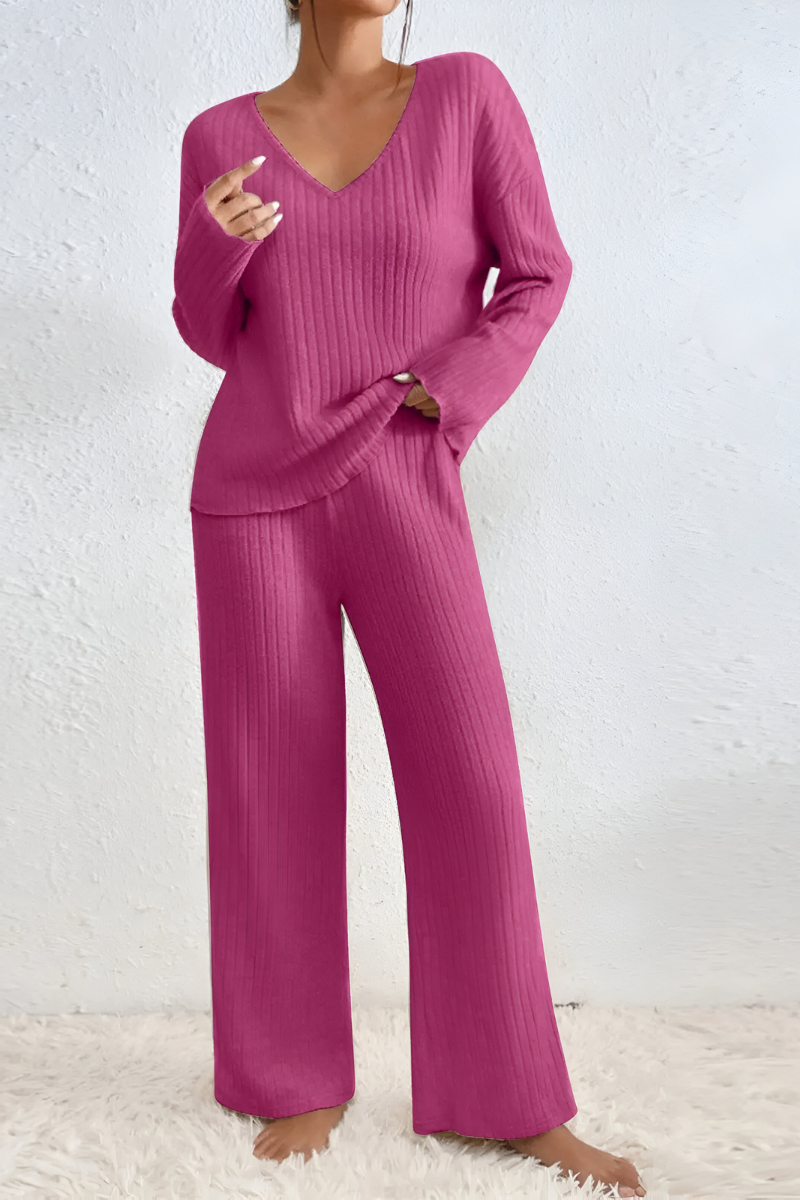 Amaris™ | Conjunto de Punto Suave Acanalado