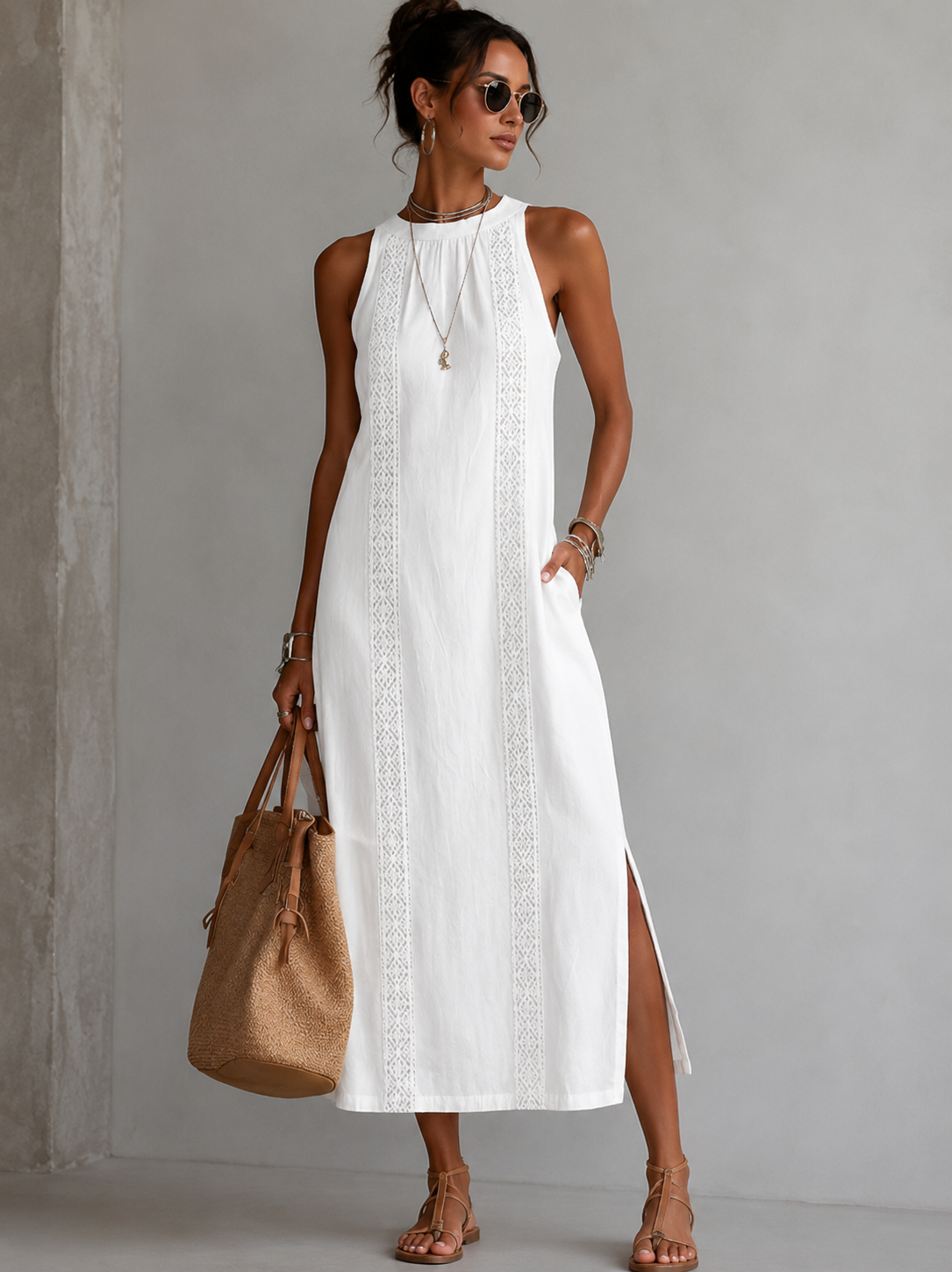 Marit™ | Vestido Bordado Ligero con Efecto Vientre Plano