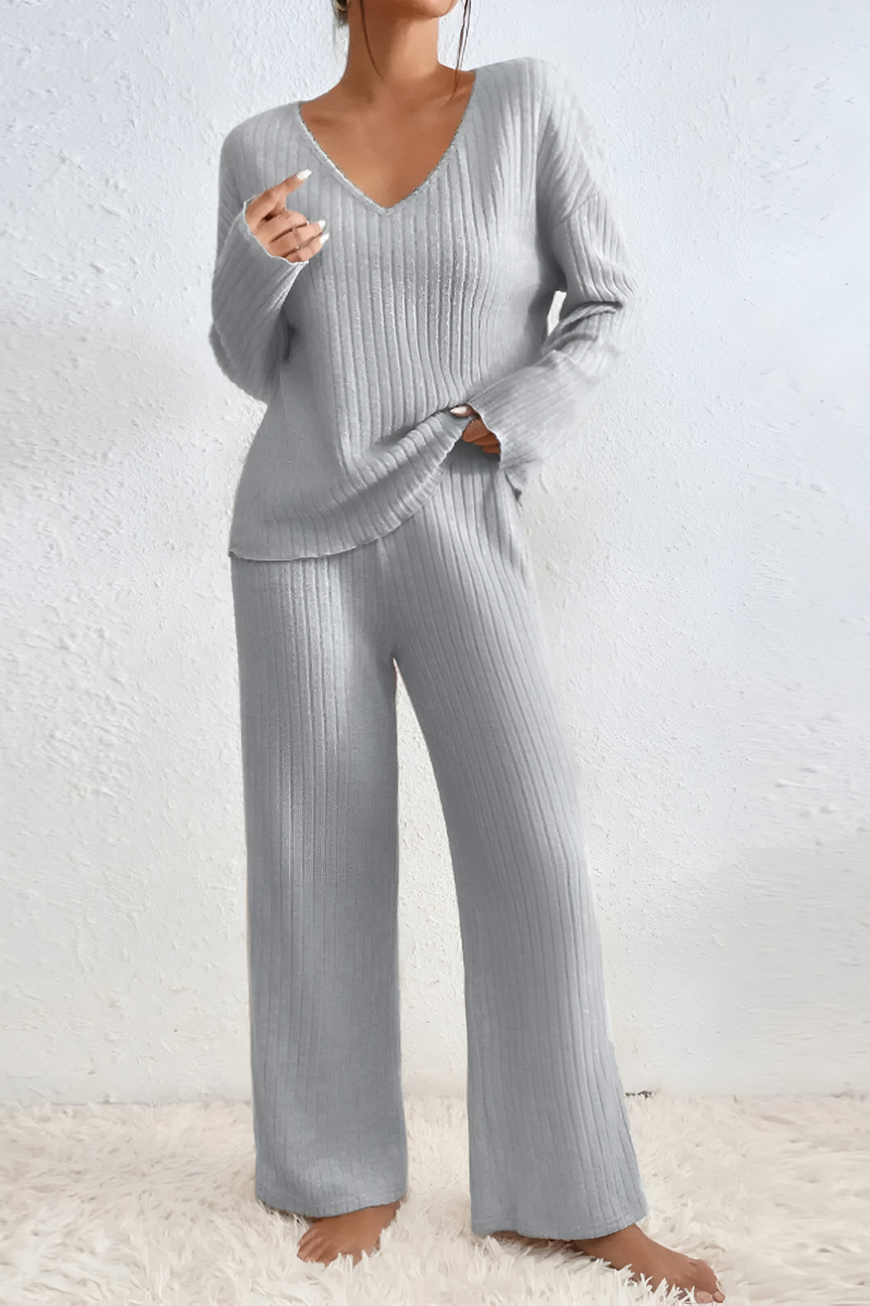 Amaris™ | Conjunto de Punto Suave Acanalado