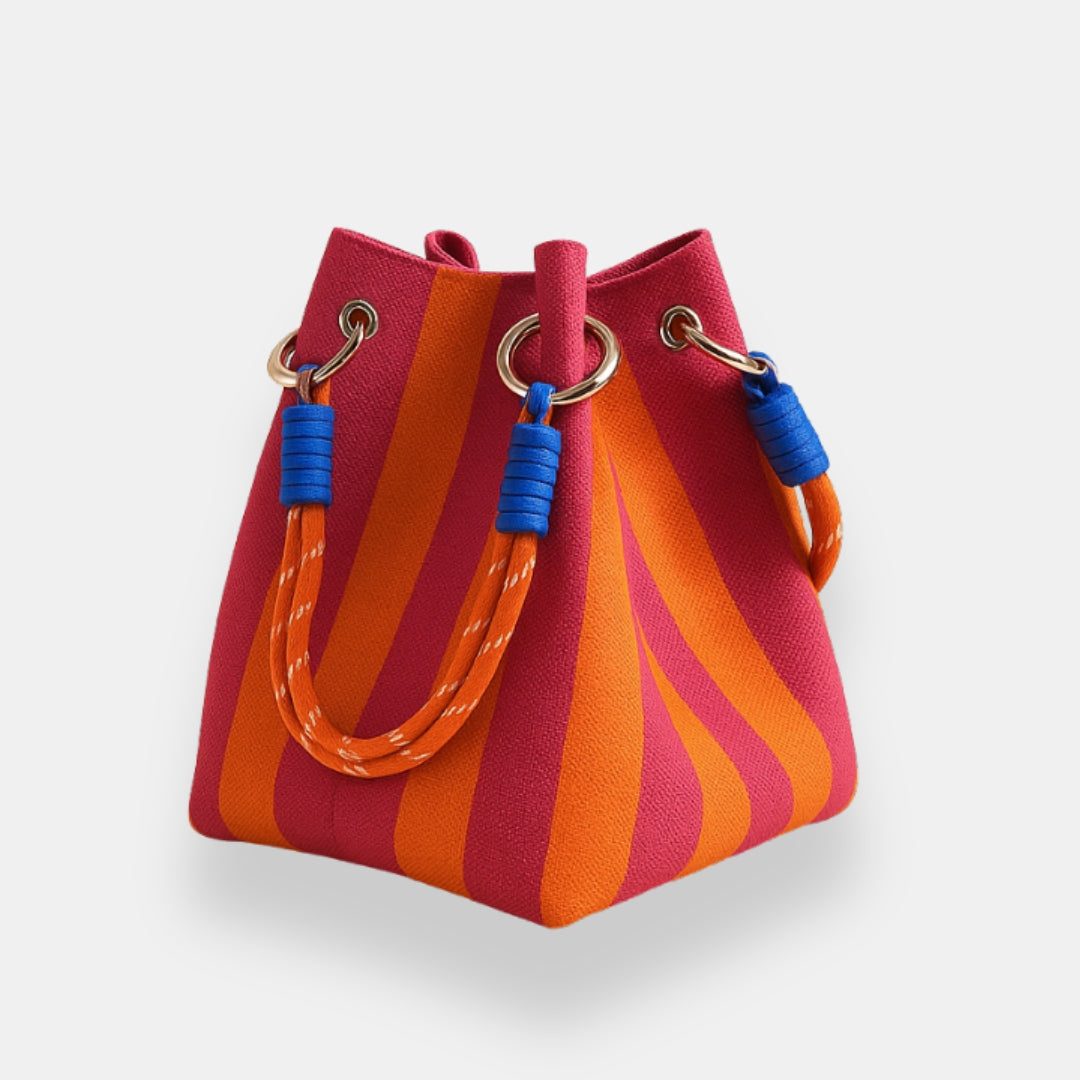 Édéa | Sac seau à motif géométrique