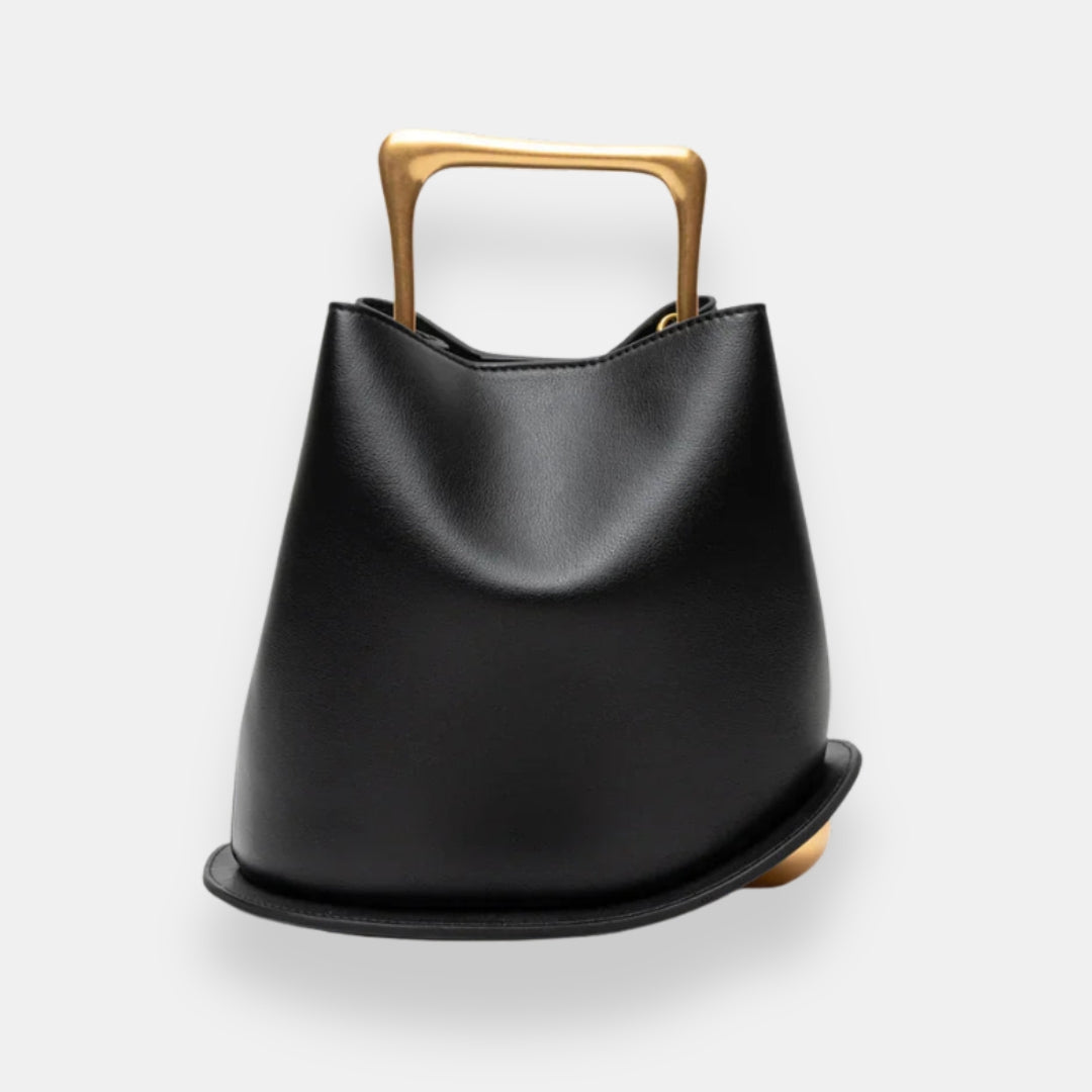 Xélvaine | Bucket Bag with Gold Handle