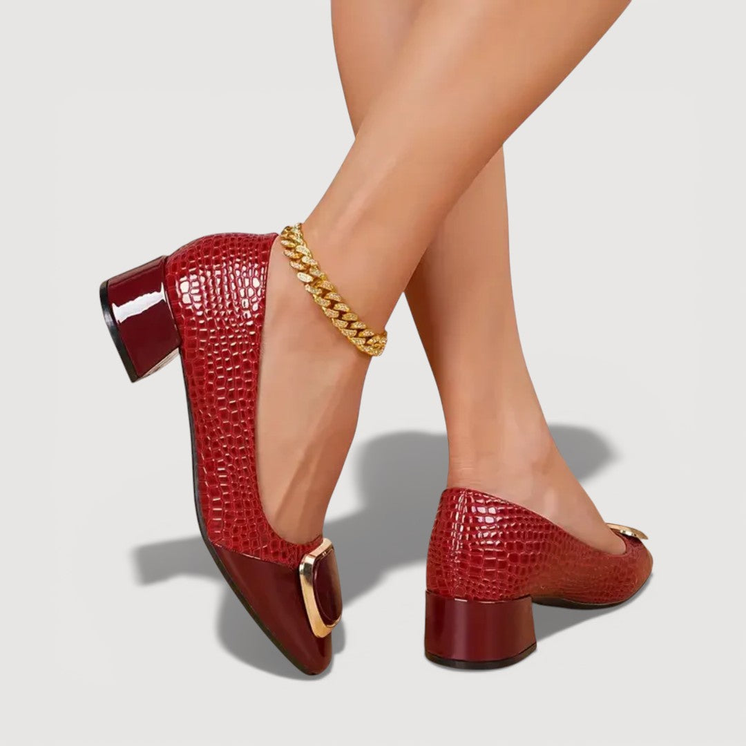 Vika™ | Tacones de Piel Ortopédicos Cómodos y con Estilo