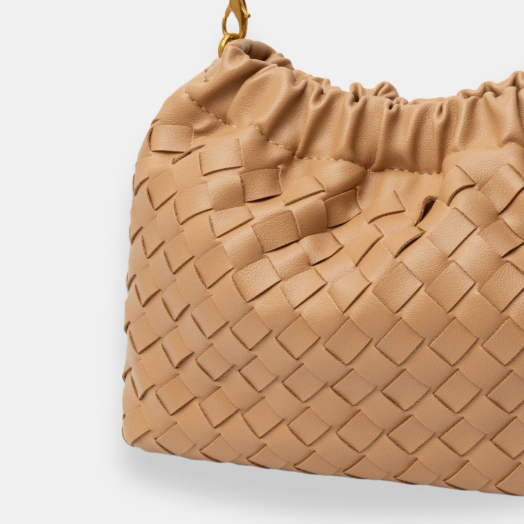Ulvérine | Sac boulette tressé doré