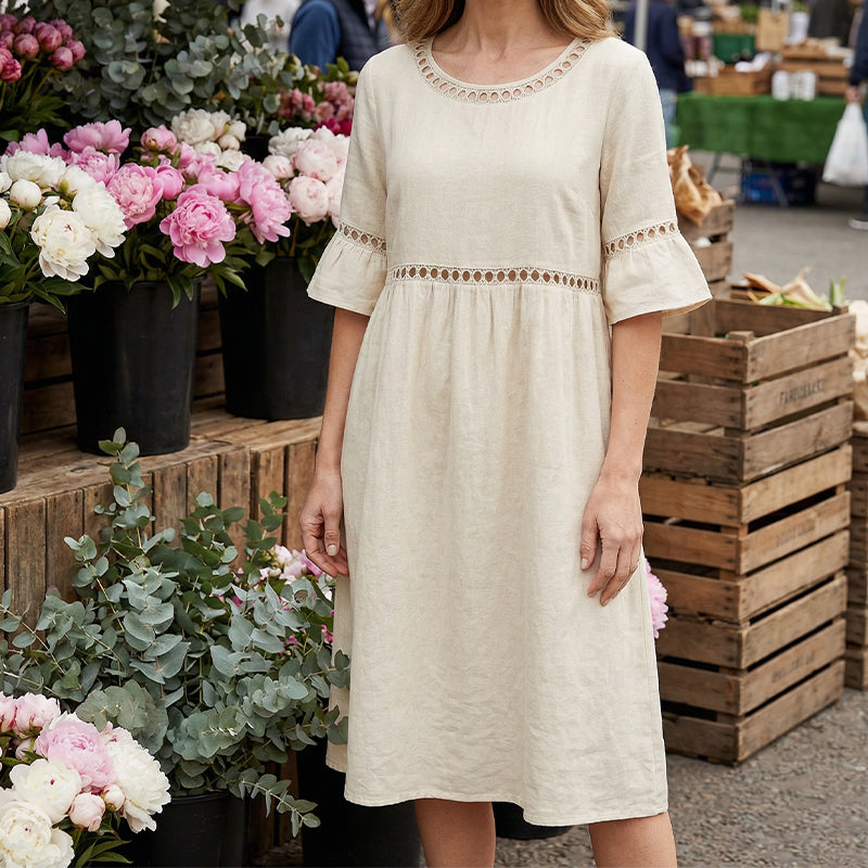 Amara™ | Vestido Midi Elegante con Efecto Vientre Plano