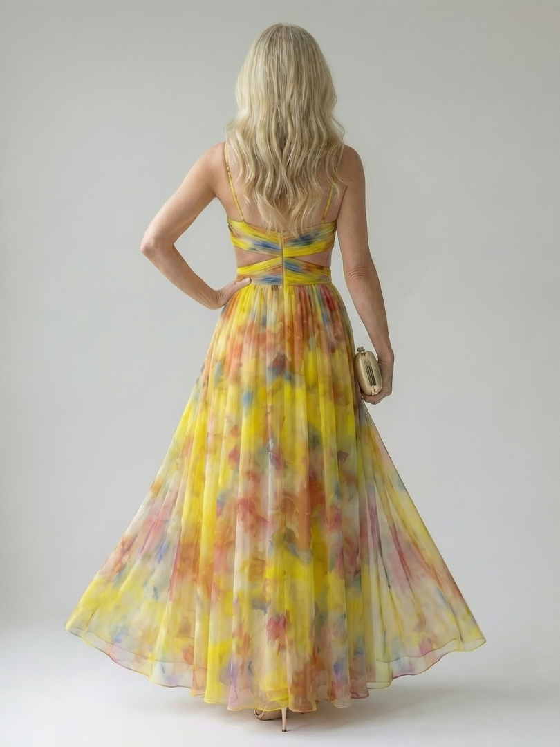 Vivienne™ | Vestido Maxi Estampado con Efecto Vientre Plano