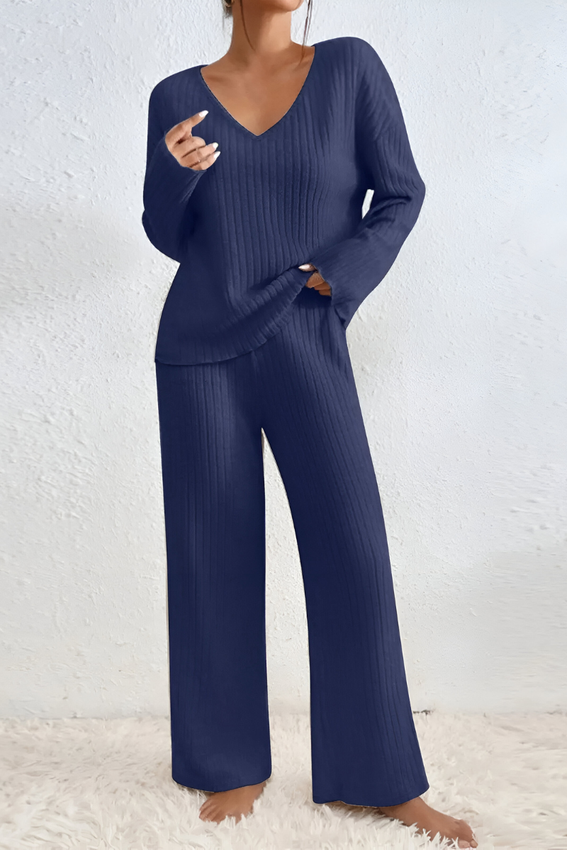 Amaris™ | Conjunto de Punto Suave Acanalado