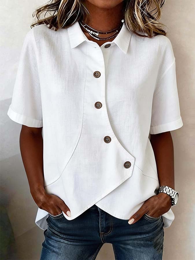 Mila™ | Blusa Cómoda de Manga Corta