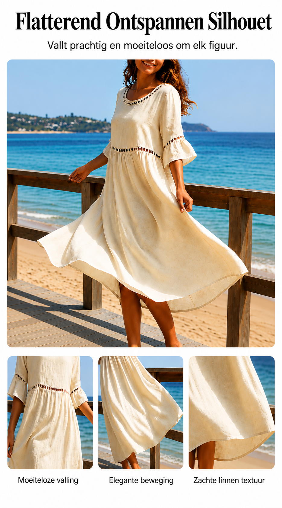Amara™ | Vestido Midi Elegante con Efecto Vientre Plano