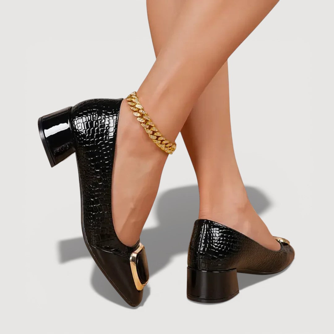 Vika™ | Tacones de Piel Ortopédicos Cómodos y con Estilo