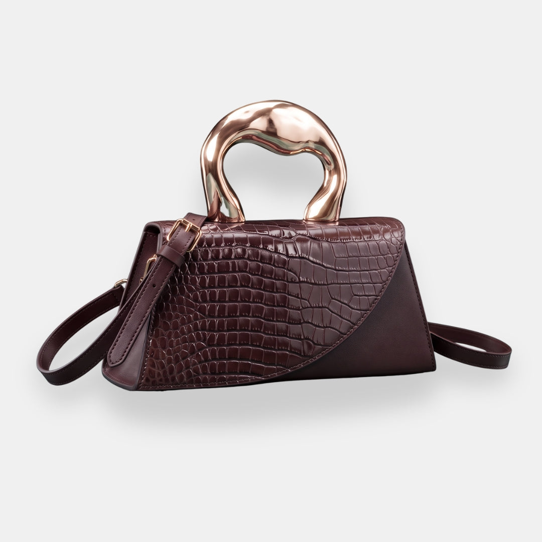 Aspasie | Sac Croco Sculpté