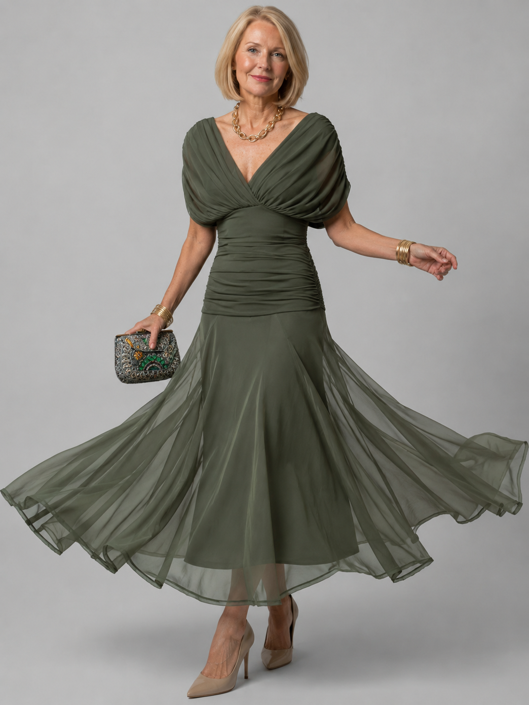 Evelina™ | Vestido Maxi Elegante con Efecto Vientre Plano