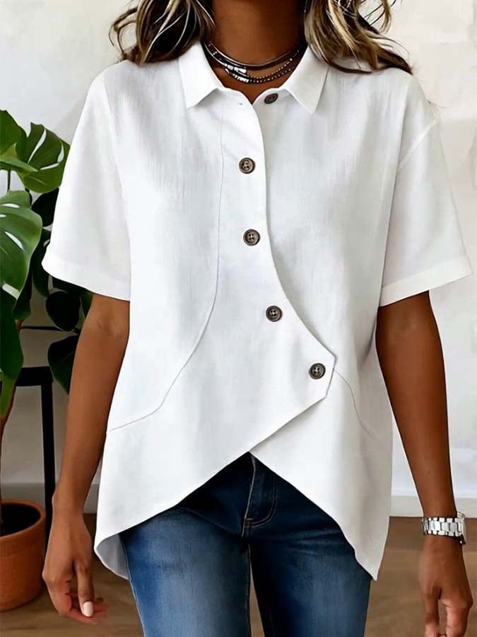 Mila™ | Blusa Cómoda de Manga Corta
