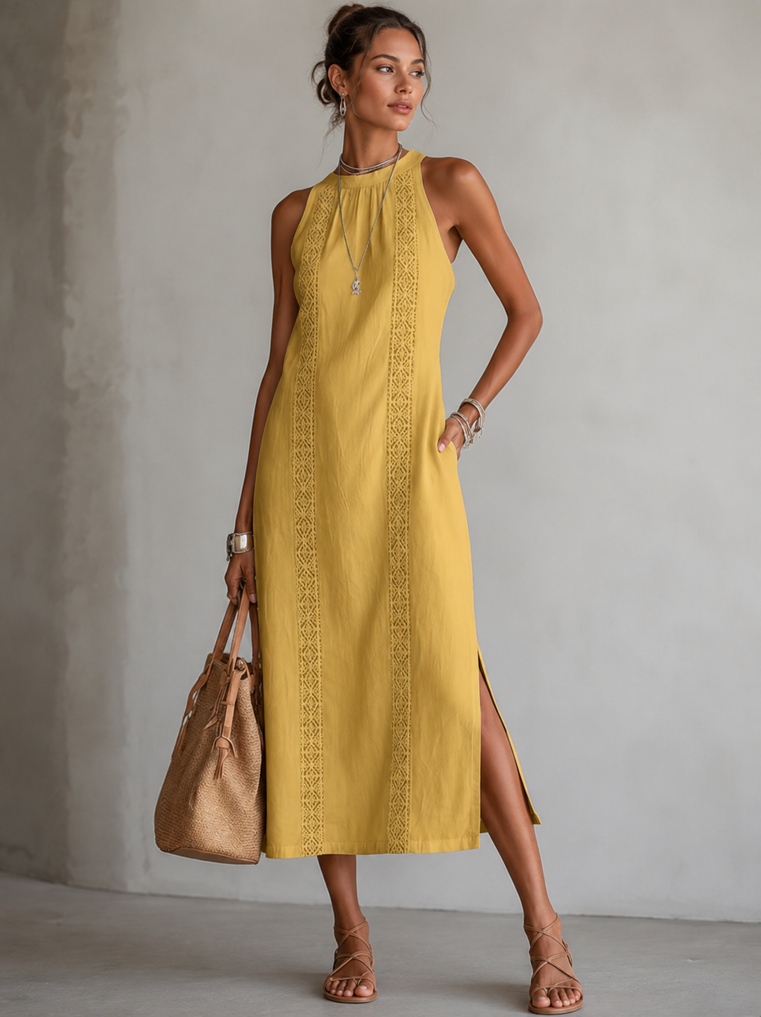 Marit™ | Vestido Bordado Ligero con Efecto Vientre Plano
