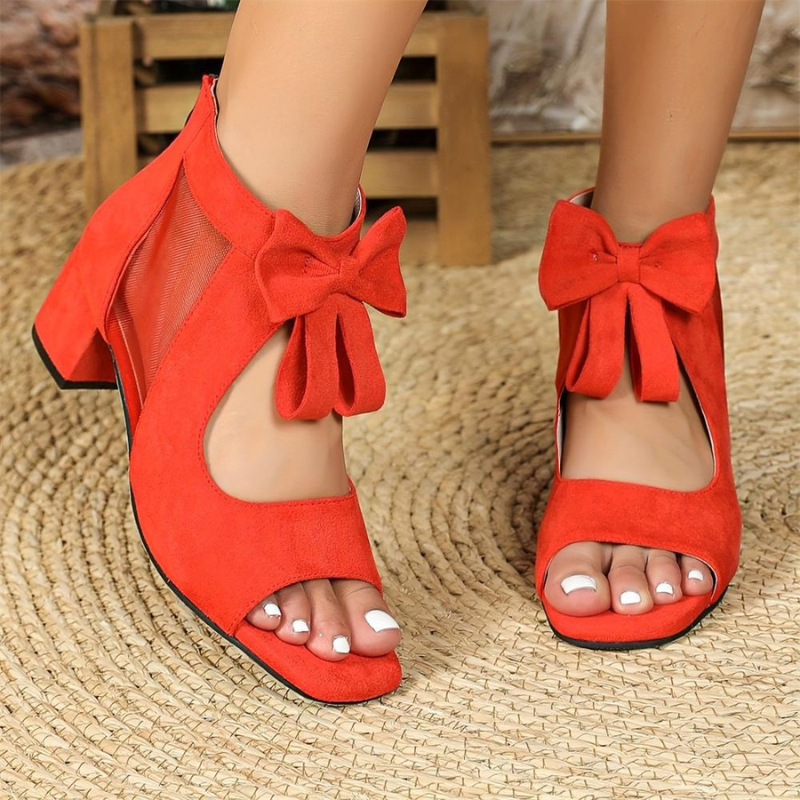 Ezra™ | Tacones de Bloque Ortopédicos con Lazo