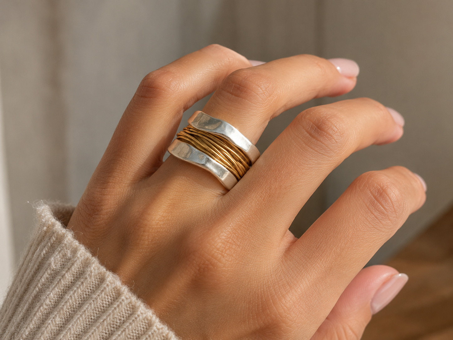 ANILLO MAREAS DE ORO.