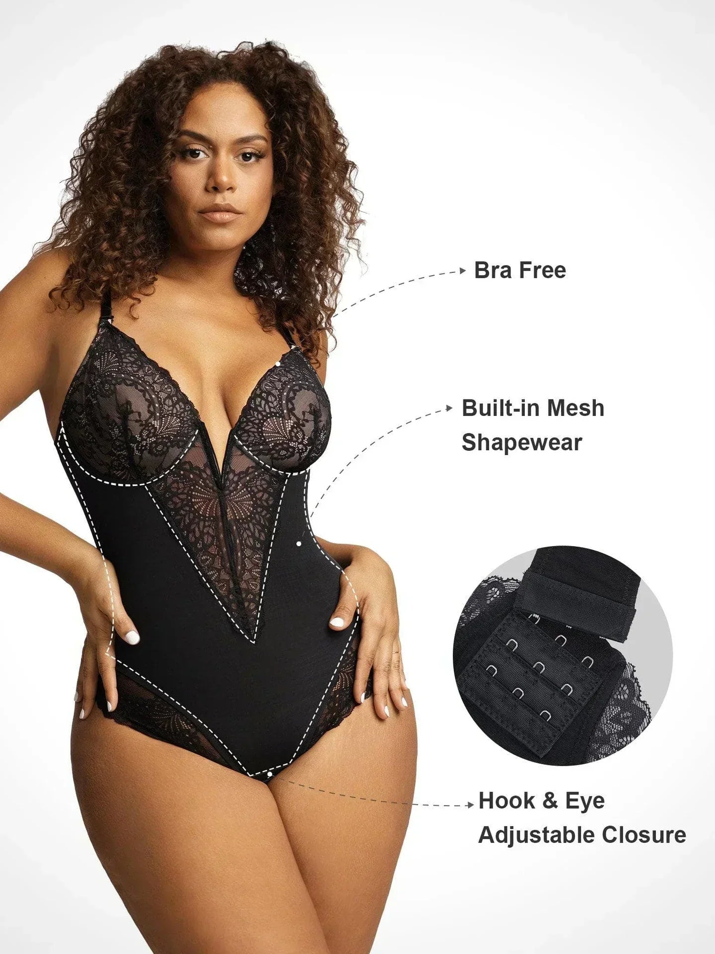 Noé™ | Body Elegante con Escote Profundo en V