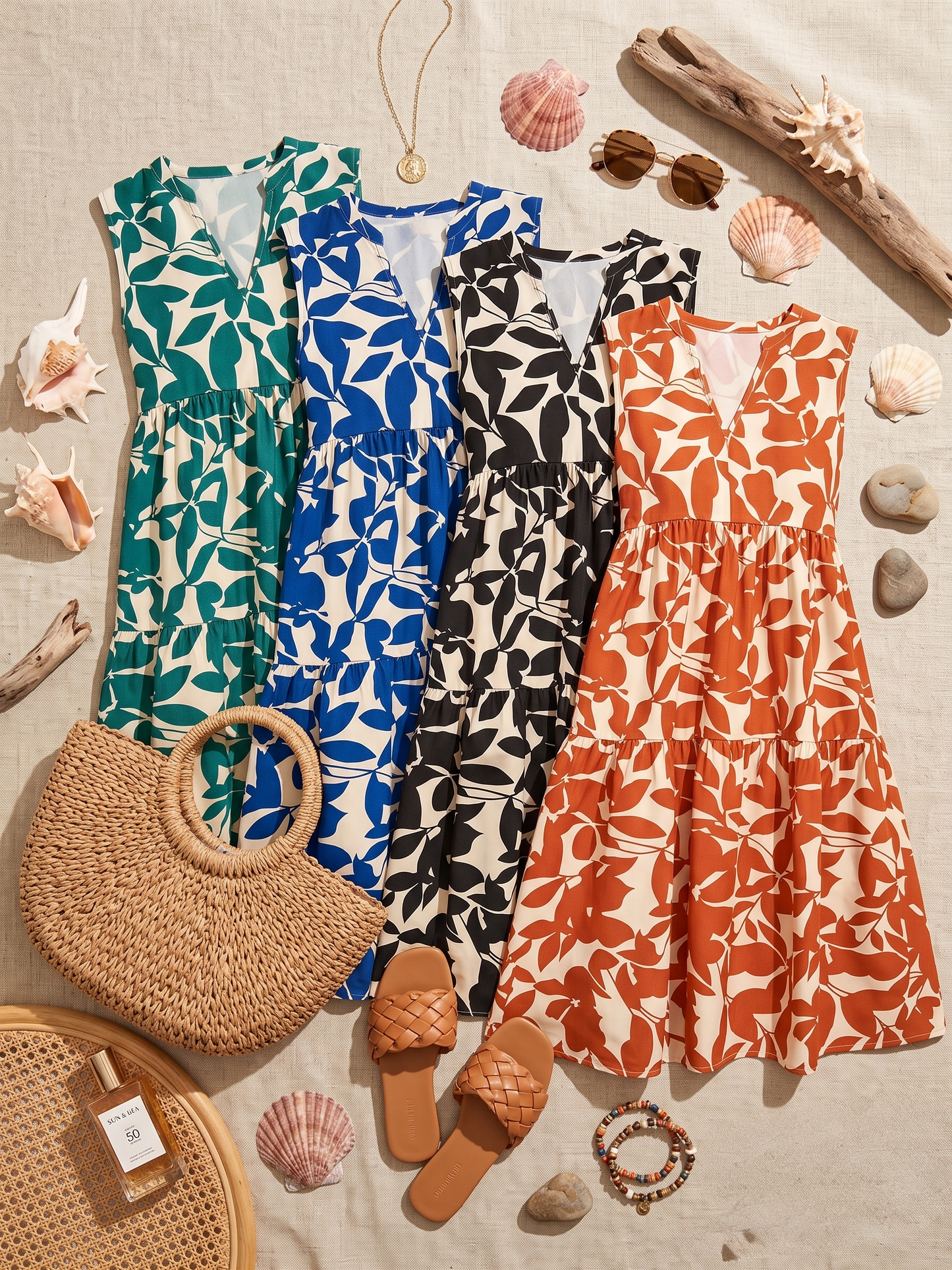 Tasha™ | Vestido Midi Elegante con Efecto Vientre Plano