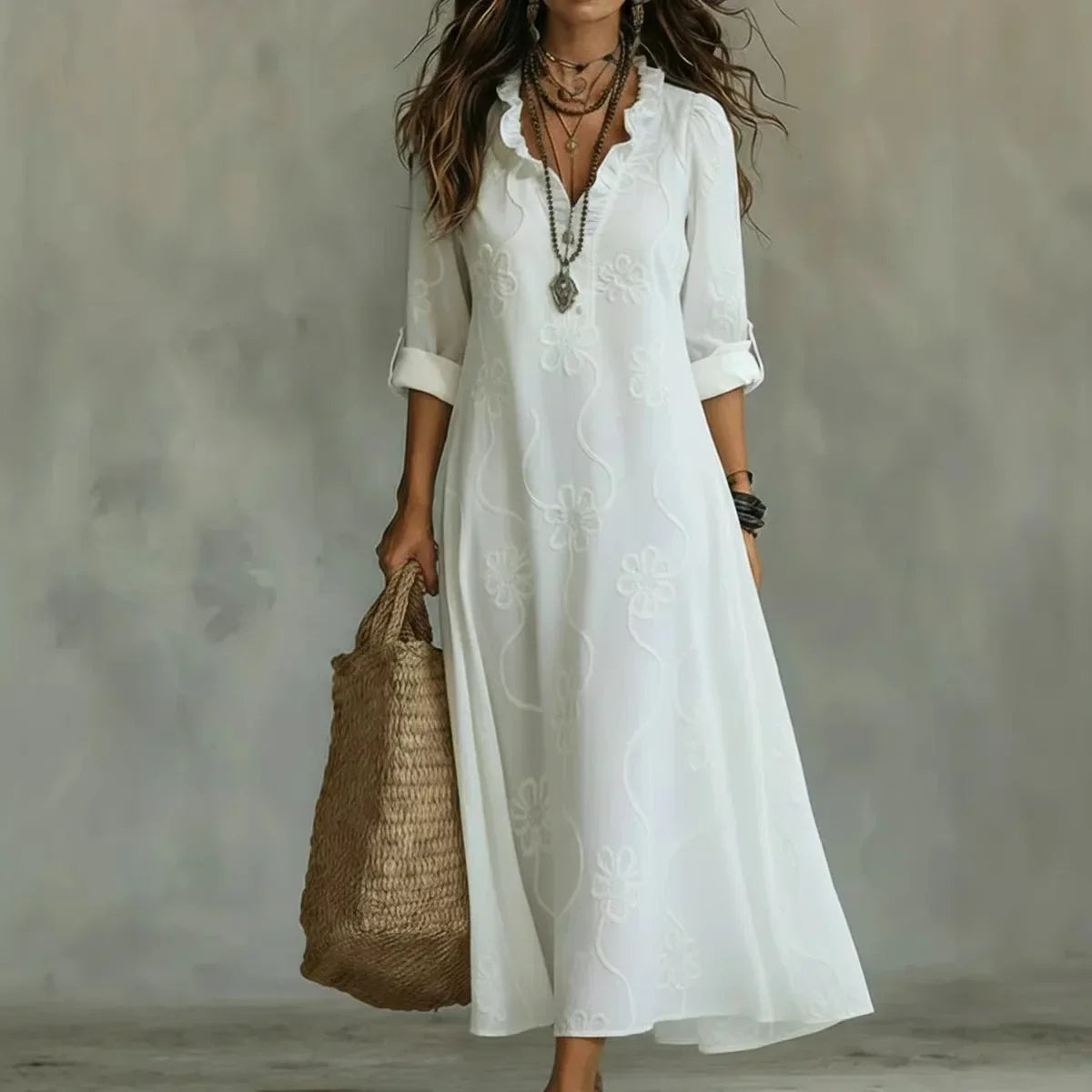 Sienna™ | Vestido de Verano Floral con Efecto Vientre Plano