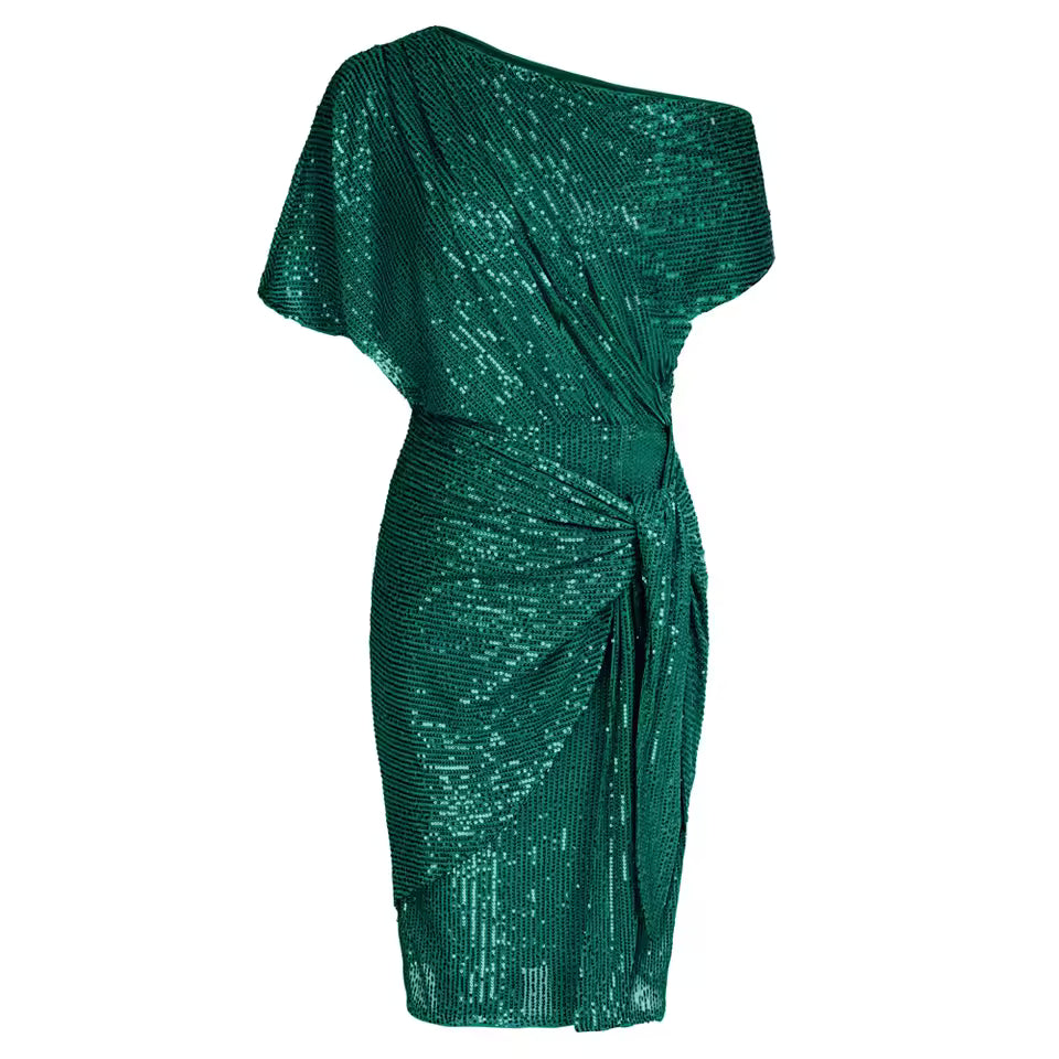 Elya™ | Vestido de Lentejuelas Elegante con Cobertura de Vientre