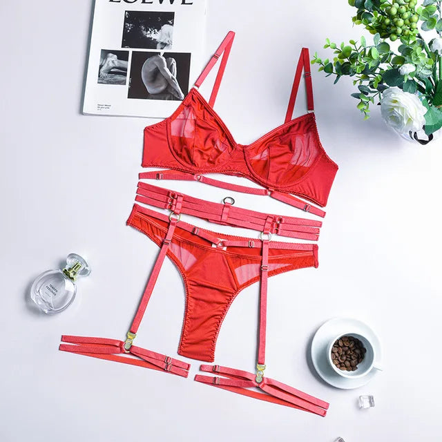 Julietta™ | Conjunto de Lencería de Lujo de 3 Piezas