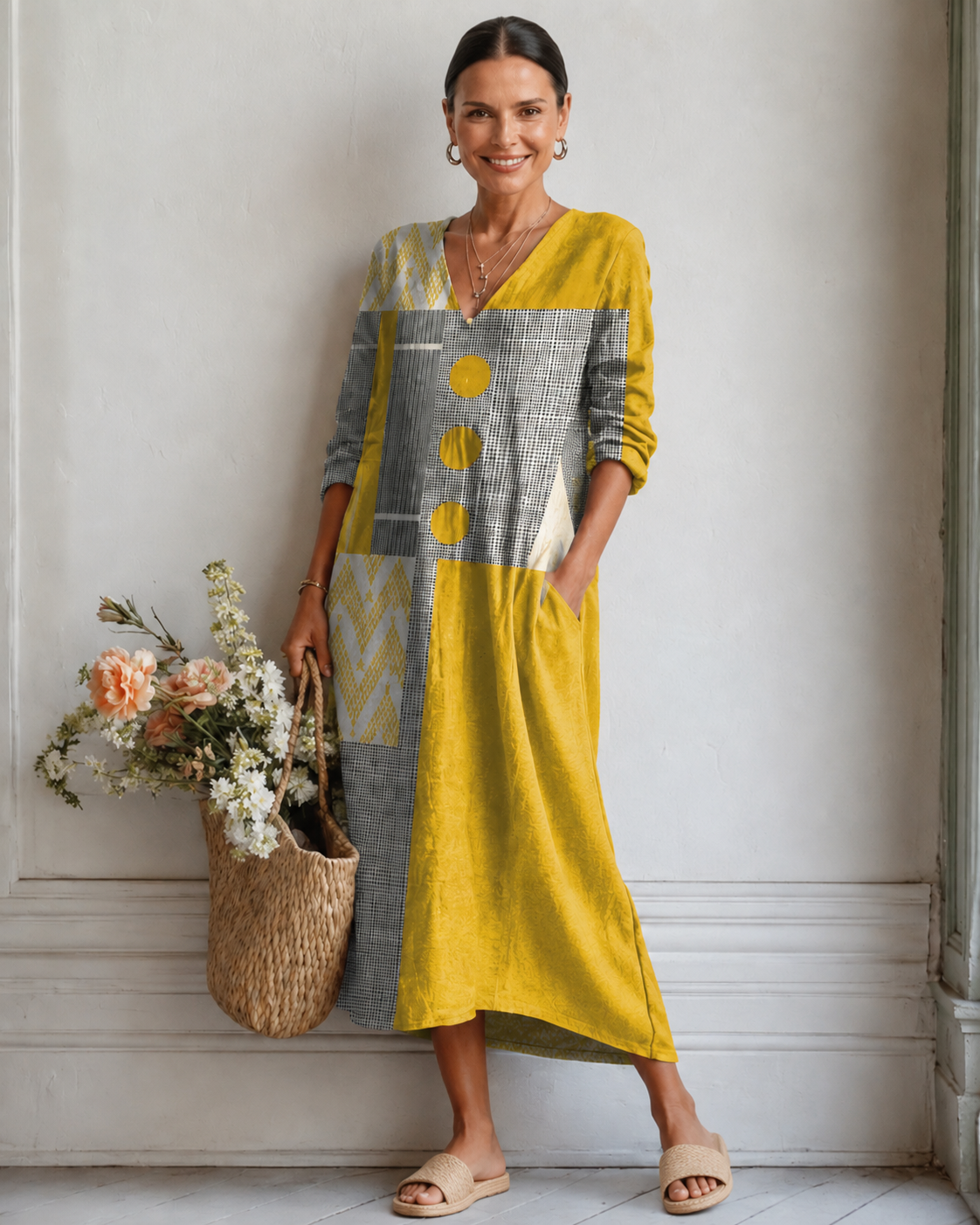 Emma™ | Vestido Midi con Efecto Vientre Plano
