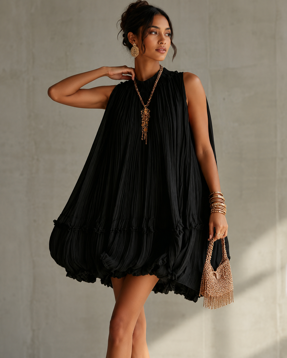 Camilla™ | Vestido de Gasa Ligero con Efecto Vientre Plano