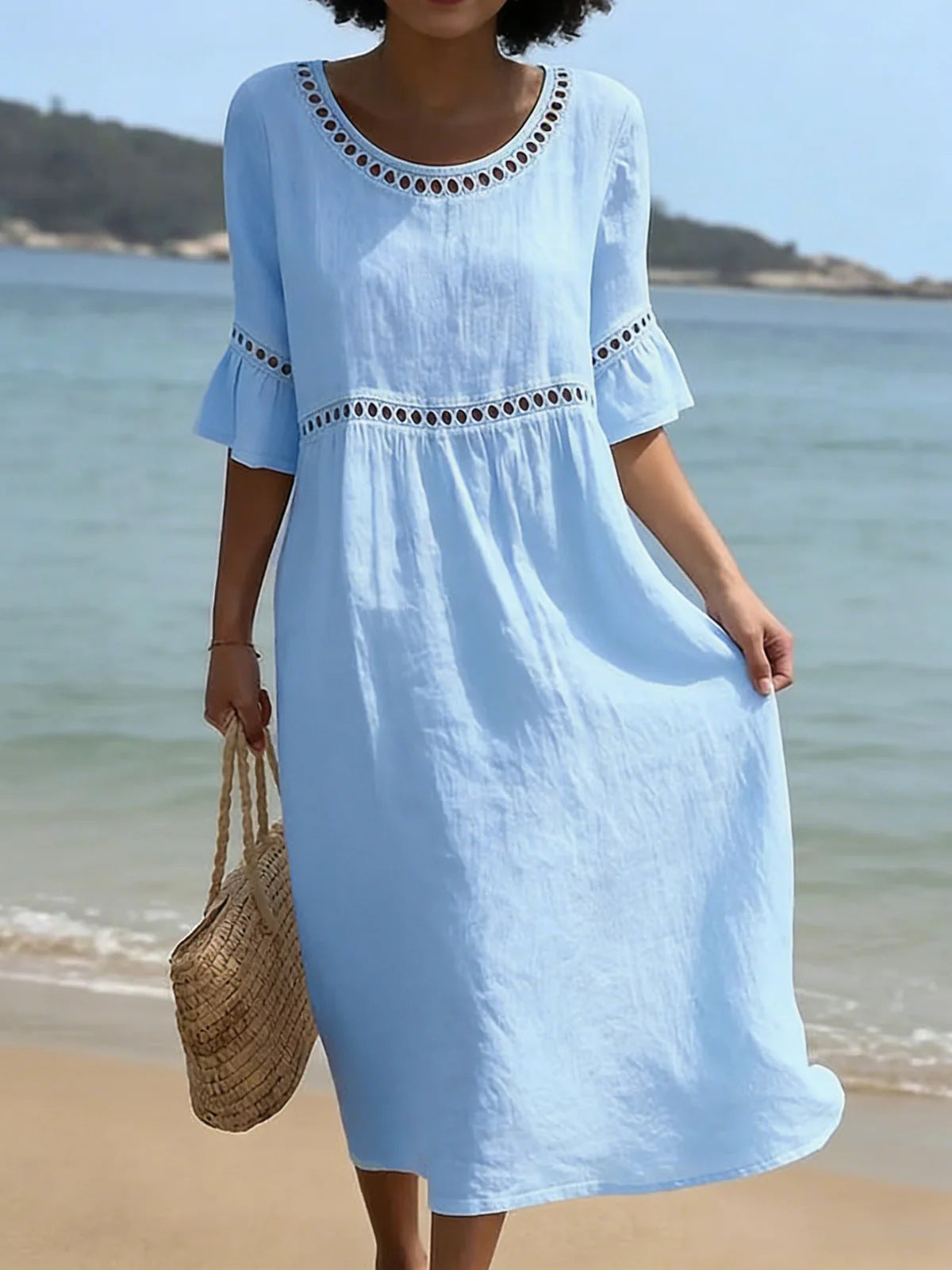 Amara™ | Vestido Midi Elegante con Efecto Vientre Plano