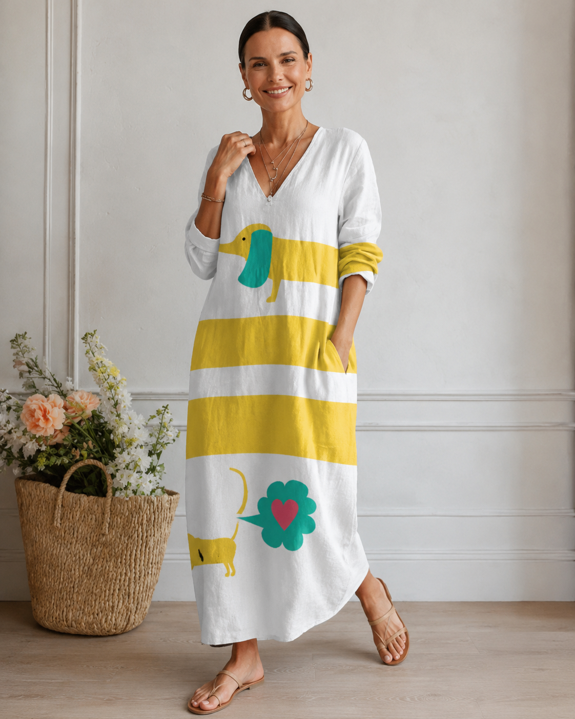 Emma™ | Vestido Midi con Efecto Vientre Plano
