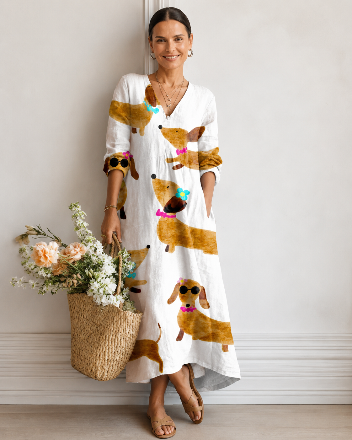 Emma™ | Vestido Midi con Efecto Vientre Plano