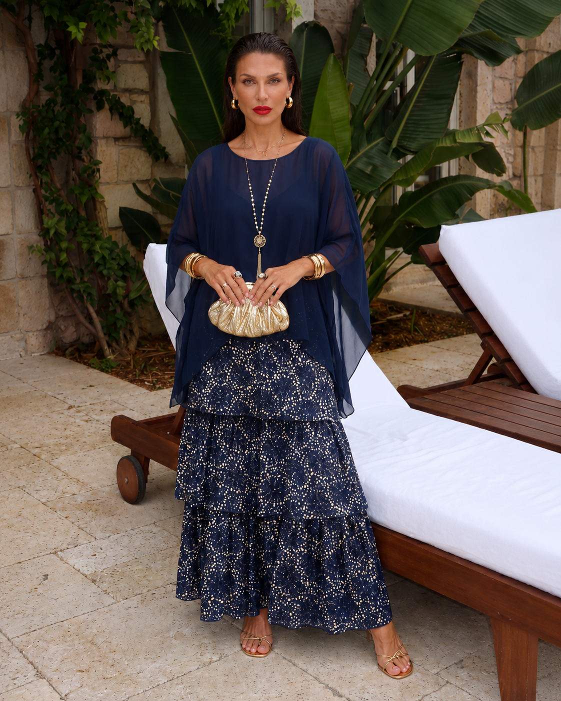 Amélie™ | Vestido Maxi de Gasa Elegante que Cubre el Vientre