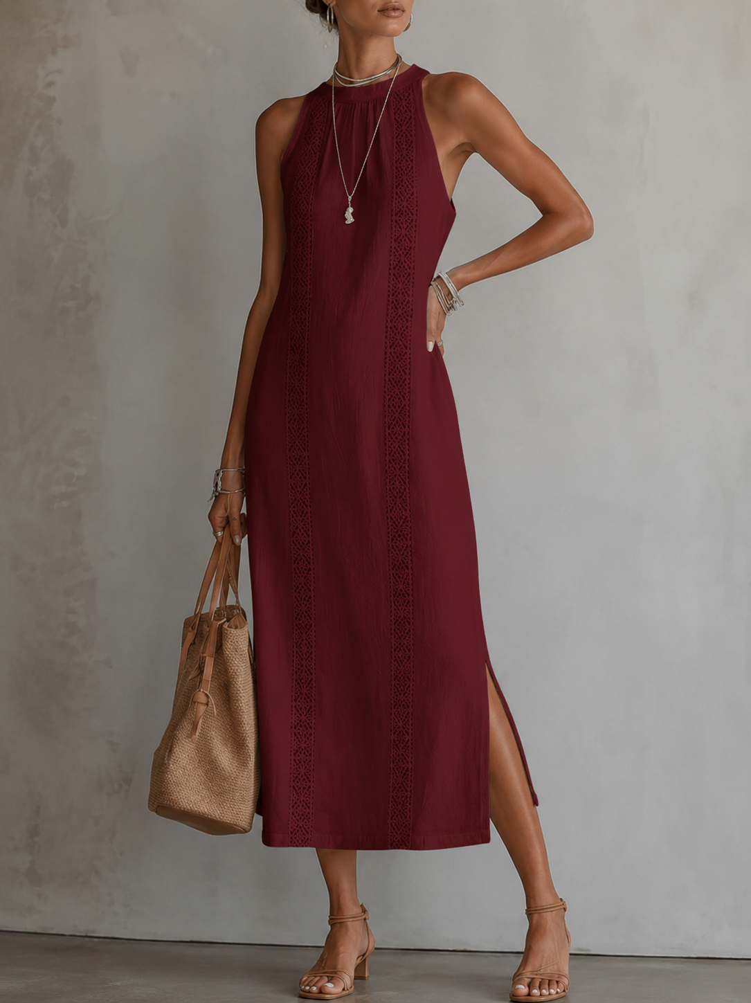 Marit™ | Vestido Bordado Ligero con Efecto Vientre Plano