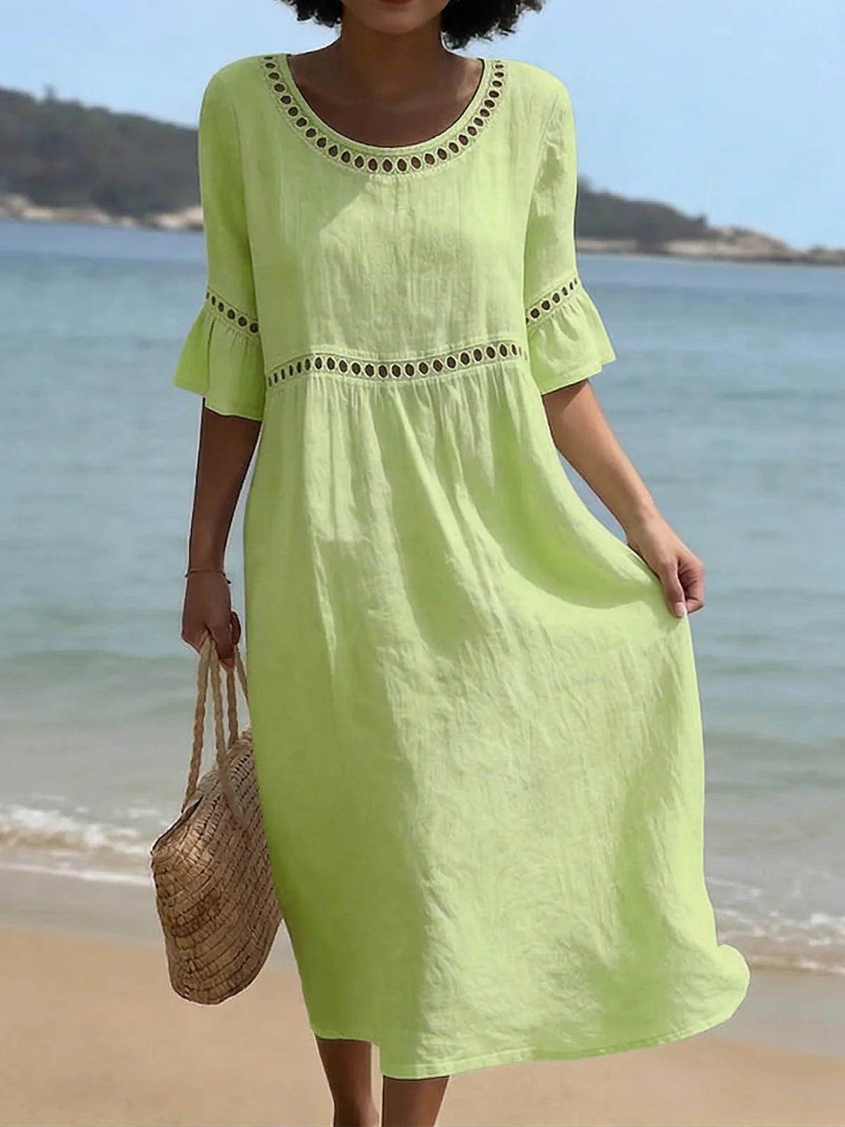 Amara™ | Vestido Midi Elegante con Efecto Vientre Plano