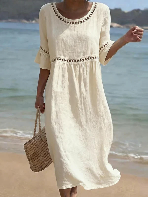 Amara™ | Vestido Midi Elegante con Efecto Vientre Plano