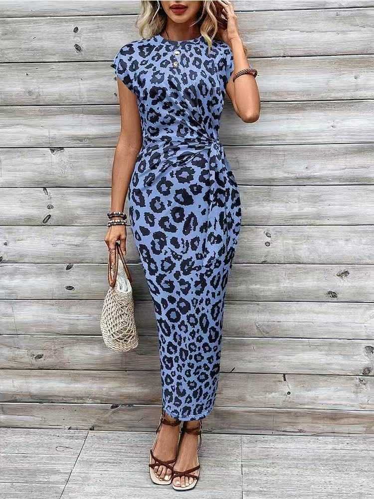 Novi™ | Vestido Maxi Favorecedor con Nudo en la Cintura y Efecto Vientre Plano