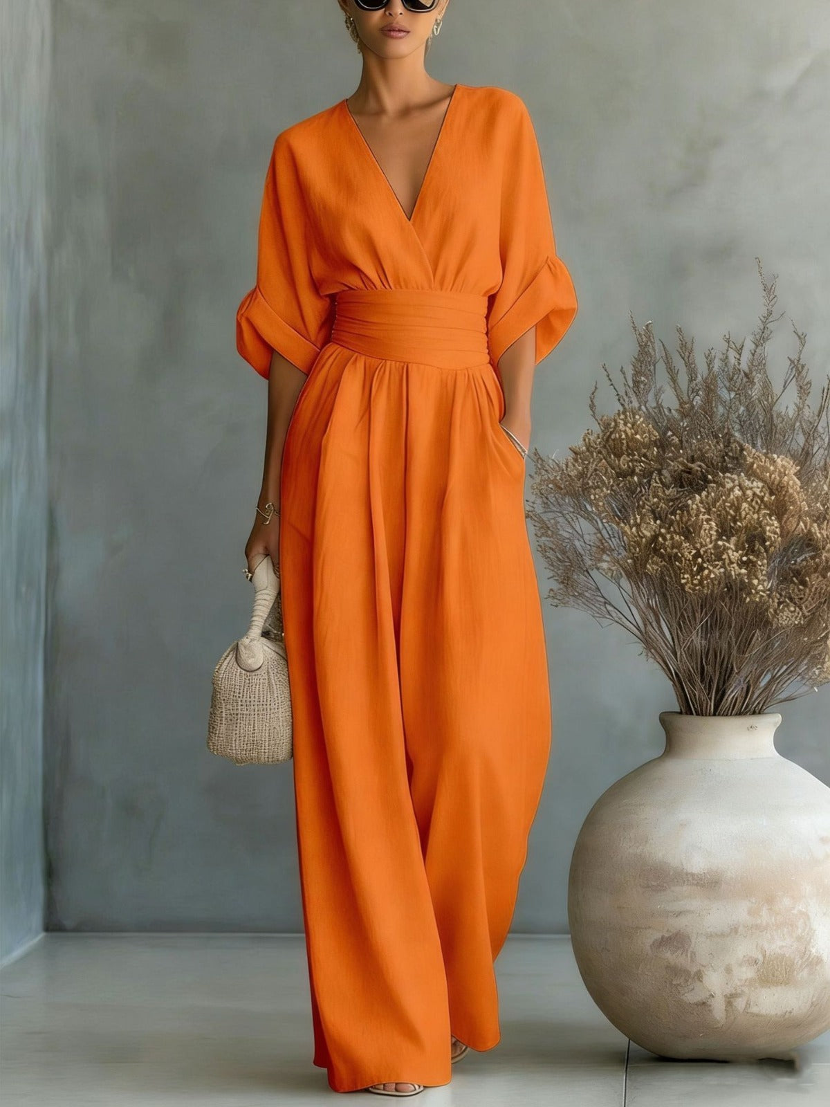 Georgina™ | Mono Elegante con Escote en V
