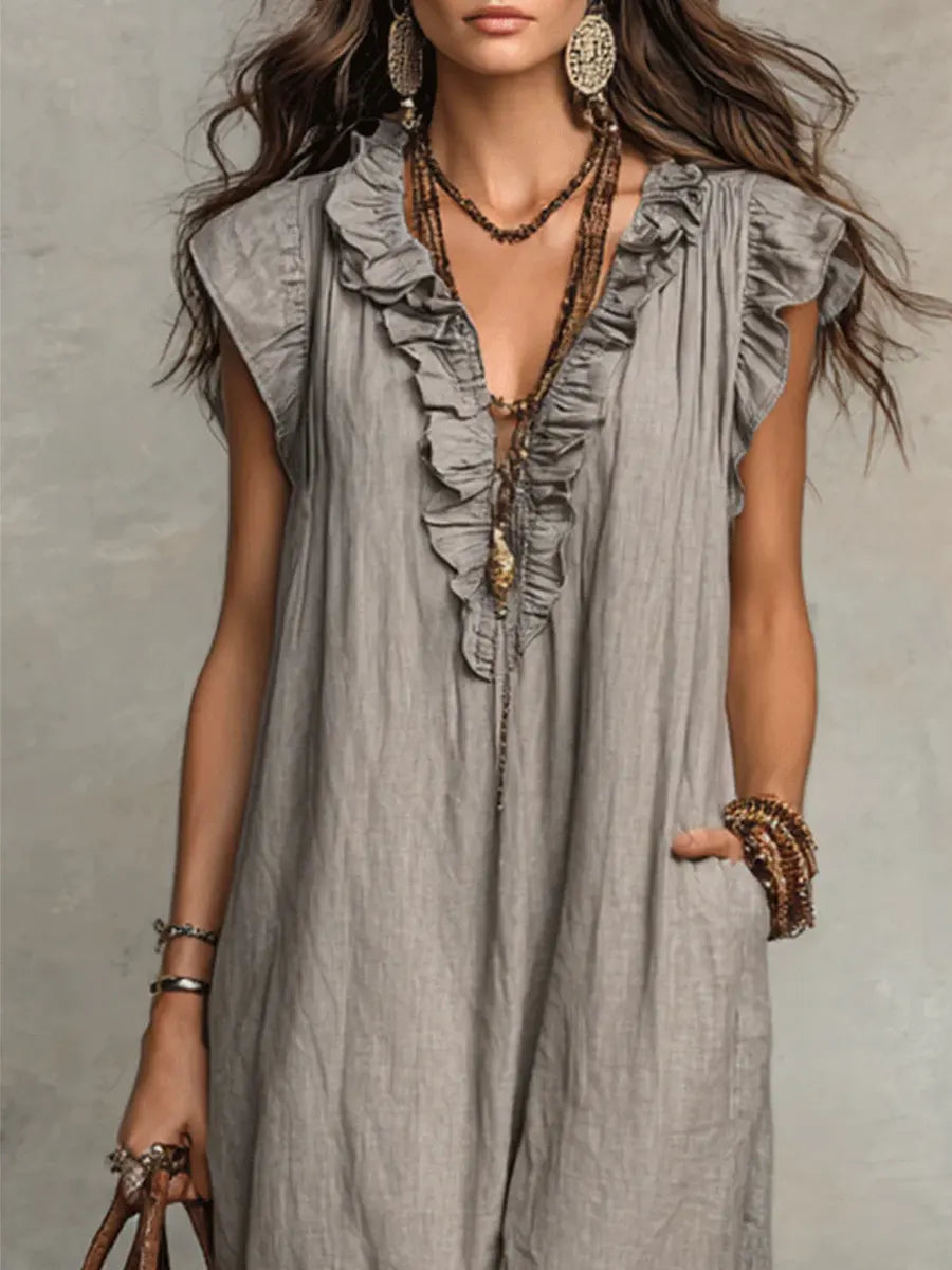 Camélia™ | Vestido Maxi Bohemio con Efecto Vientre Plano