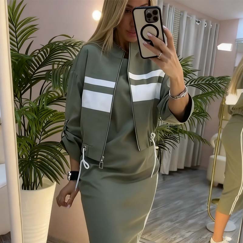 Mire™ | Vestido Midi Cómodo y Chaleco