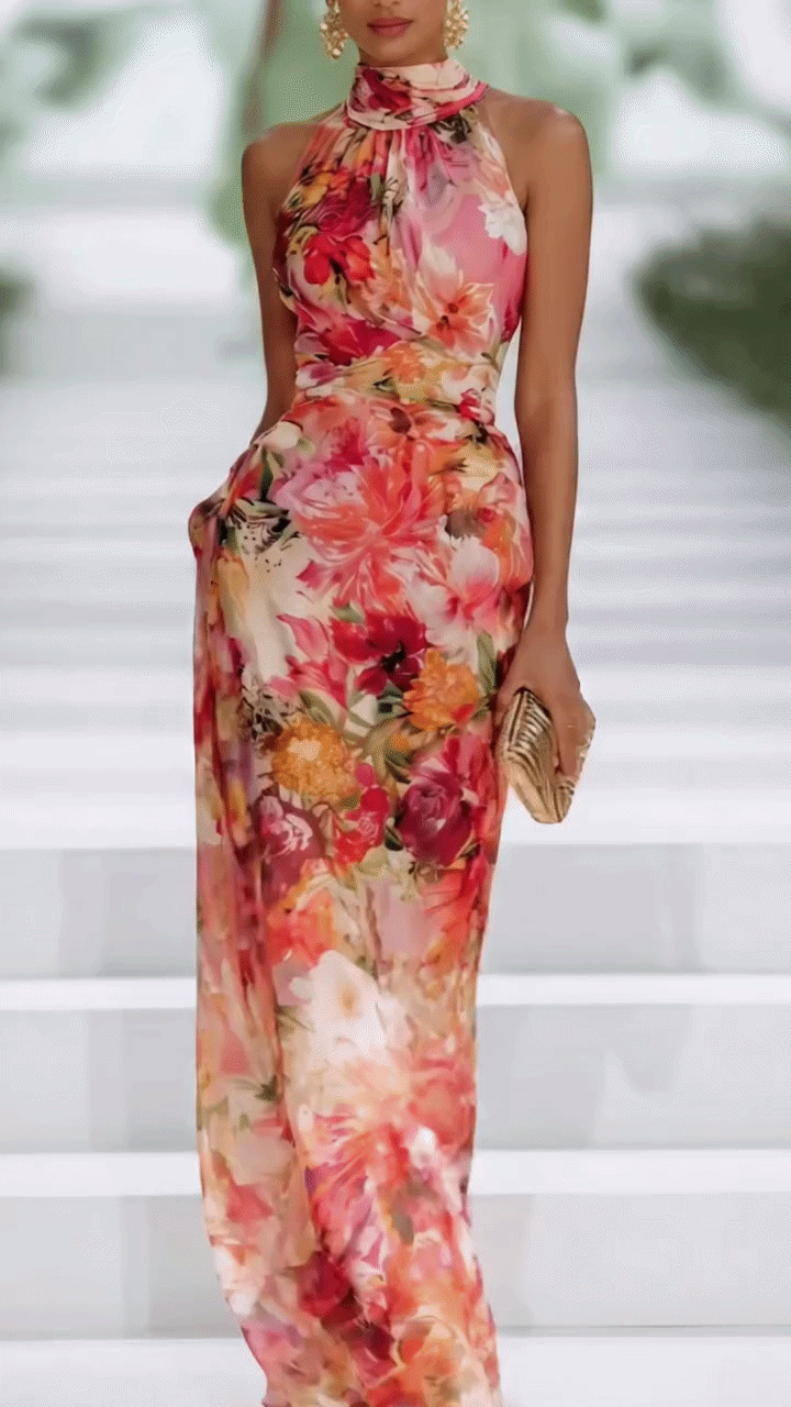 Rosalie™ | Vestido Maxi Floral con Efecto Vientre Plano